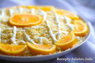 Фруктовый салат Дипломат из апельсинов и яблок видео рецепт