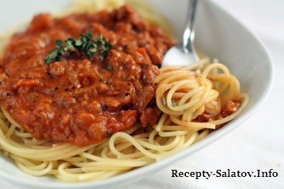 Итальянских рецепт спагетти болоньезе