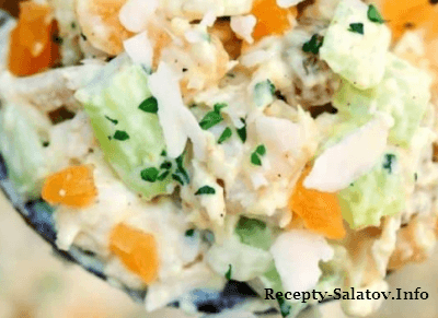 Рецепт куриного салата для всей семьи с карри - пошагово