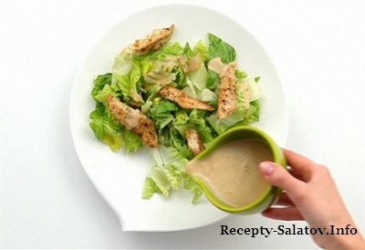 Соус к салату Цезарь - пошаговый рецепт