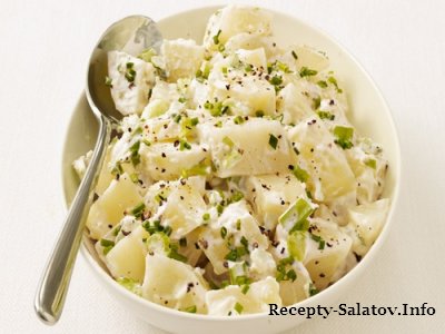 Теплый картофельный салат с сельдереем - пошаговый рецепт