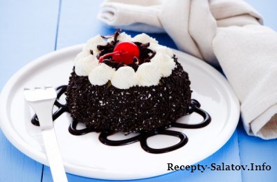 Шоколадный шварцвальдский торт Черный лес