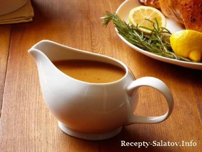 Рецепт классического соуса для индейки - пошаговый рецепт