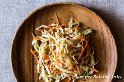 Салат с капустой и кунжутом пошаговый рецепт с фото