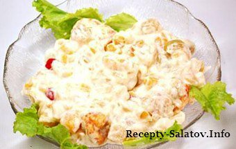 Вкуснейщий салат сибирский из куриного филе - пошаговый рецепт