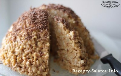Простой и вкусный десерт муравейник из печенья