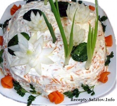 Простой и вкусный салат из рыбы путасу