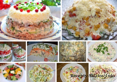 Топ 10 салатов со свежими огурчиками пошашовые рецепты