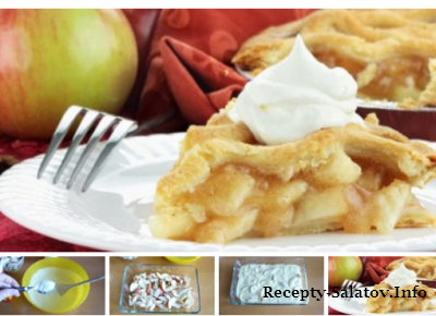 Шарлотка с яблоками на сметане рецепт с фото