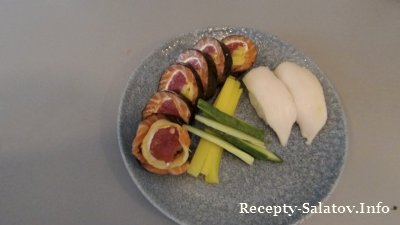 sashimi-roll с лососем и тунцом - пошаговый рецепт