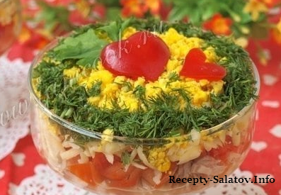 Салат «Нежность» из сочного тунца - пошаговые рецепт