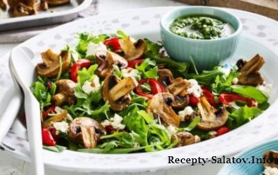 Топ -7 вкуснейших рецептов салатов с грибами и сыром