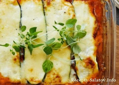 Рецепт Итальянская лазанья из баклажанов рецепт с фото