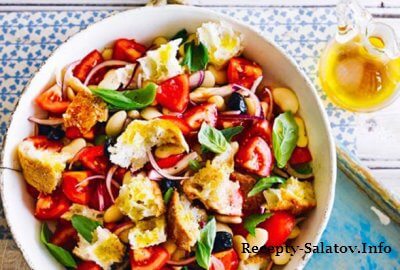 Рецепт летнего овощного Итальянского салата «ПАНЦАНЕЛЛА»