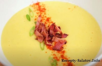 Очень простой и вкусный сырный суп с беконом видео рецепт