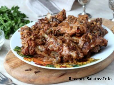 ГУРУЛИ грузинское пряное блюдо из курицы пошаговый рецепт