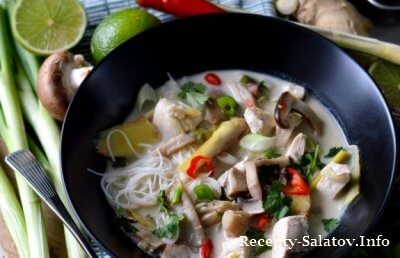 Магия вкусов Тайский кокосовый суп с курицей (Том Кха Кай)
