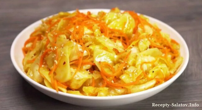 Вкуснейшая закуска капуста по-корейски пошаговый видео рецепт