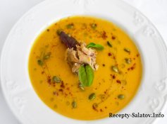 ТОП 2 рецепта куриных крем-супа из тыквы - пошаговый рецепт