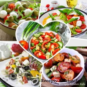 Топ 5 вкусных сочных салатов с помидорами - пошаговые рецепты