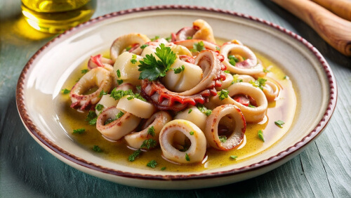 Вкусные кальмары в оливковом масле: Изысканный рецепт для ценителей морепродуктов