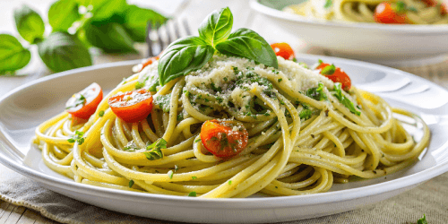 Спагетти с соусом «Базилико» и пармезаном: пошаговый видео рецепт