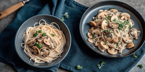 Спагеттини с грибами в сливочном соусе: легкий рецепт пасты