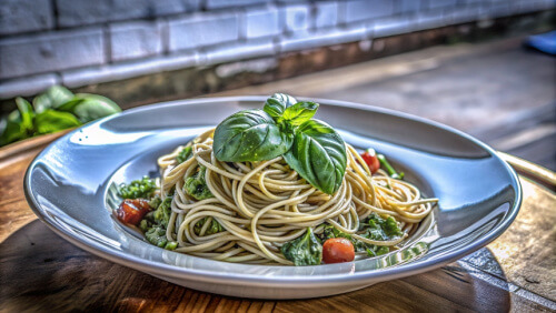 Спагетти с соусом «Базилико»: видео рецепт быстрой пасты