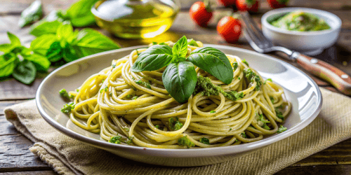 Спагетти алла Не рано с соусом песто: видео рецепт